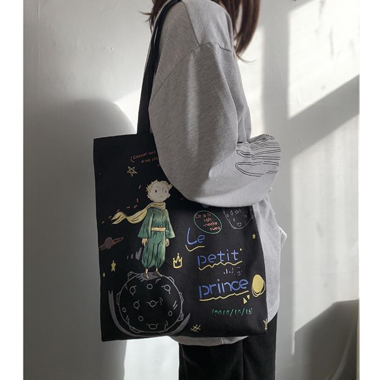 Túi vải canvas, túi tote phong cách Nhật Bản, Le Petit Prince