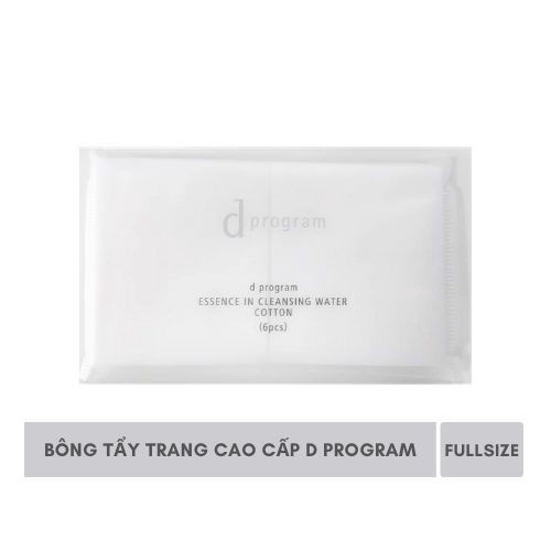 Bông Tẩy Trang Cotton Cao Cấp Dprogram 6 Miếng