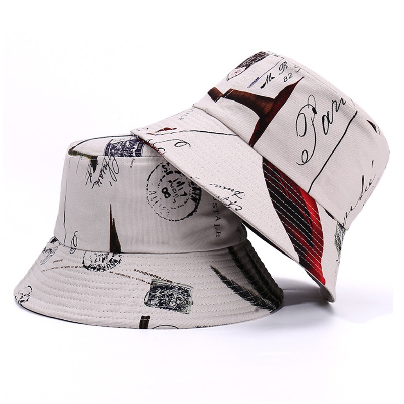 Nón Tai Bèo In Chữ Graffiti Nhiều Màu Sắc