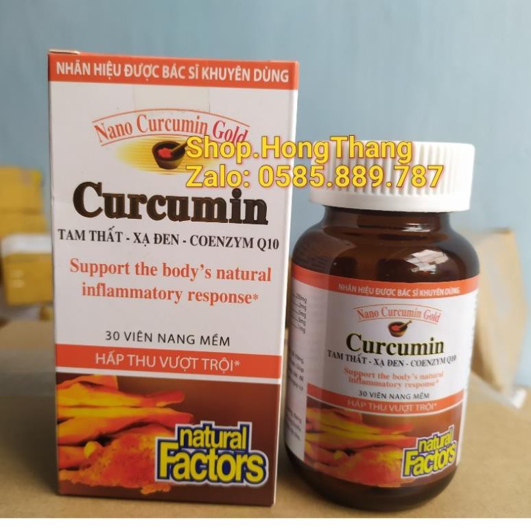 NANO CURCUMIN GOLD dt Viêm Loét Dạ Dày, tá tràng Hộp 30 Viên.