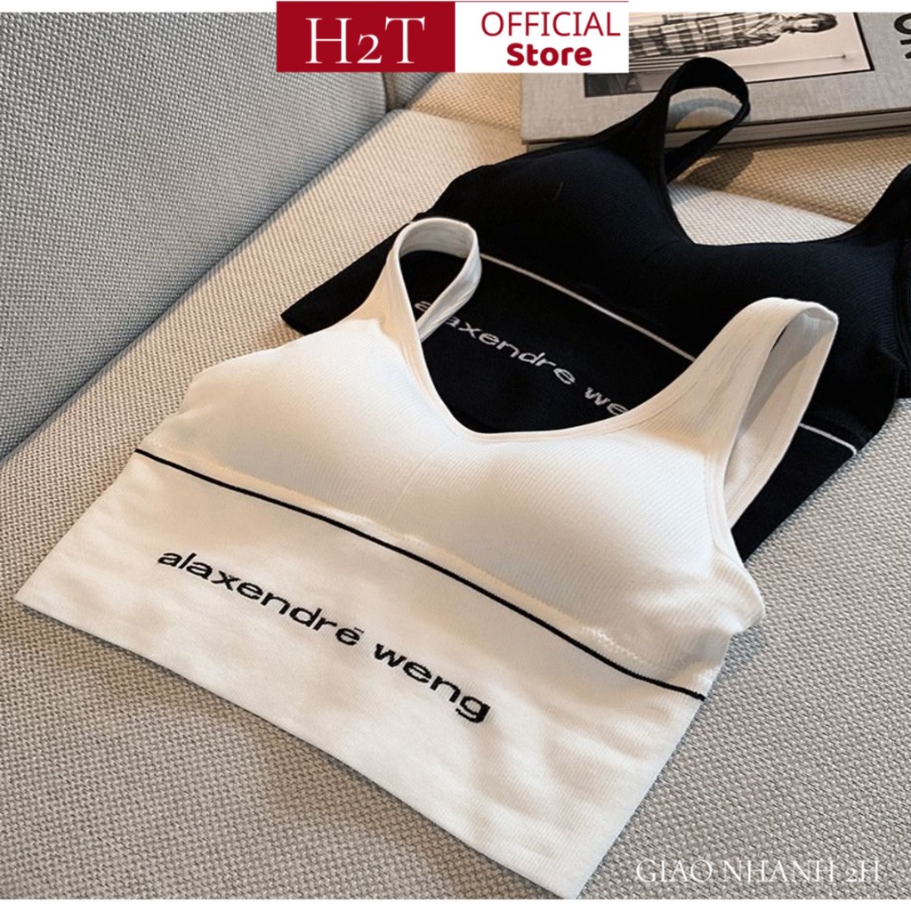 Áo bra nữ len tăm Alex Wang thể thao nâng ngực - Áo bralette coton mềm không gọng mút mỏng Bra1993 H2T | BigBuy360 - bigbuy360.vn