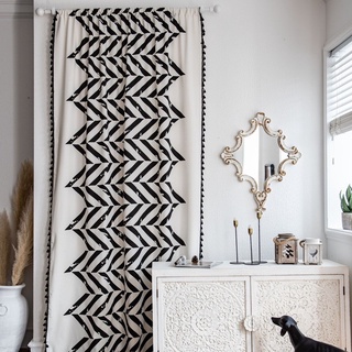 Rèm Cửa Phong Cách Bắc Âu Vintage Dùng Decor Nhà cửa