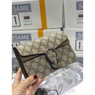 Túi xách nữ gg đầu rồng nâu size 18 tongkhochitue , túi đeo chéo nữ thời trang