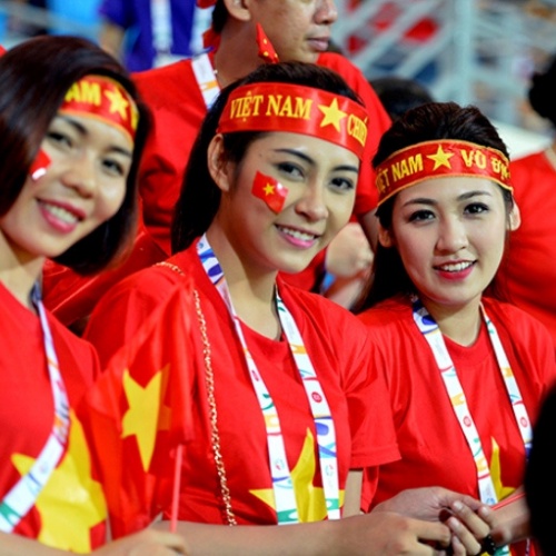 Băng rôn cổ vũ Việt Nam vô địch - Dải băng đầu cổ vũ bóng đá vải phi bóng - Banner thể thao