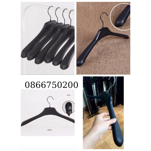 Móc Áo nhựa treo quần áo - Móc Áo nhựa vai nam cao cấp, treo quần áo thời trang nam, áo vest,