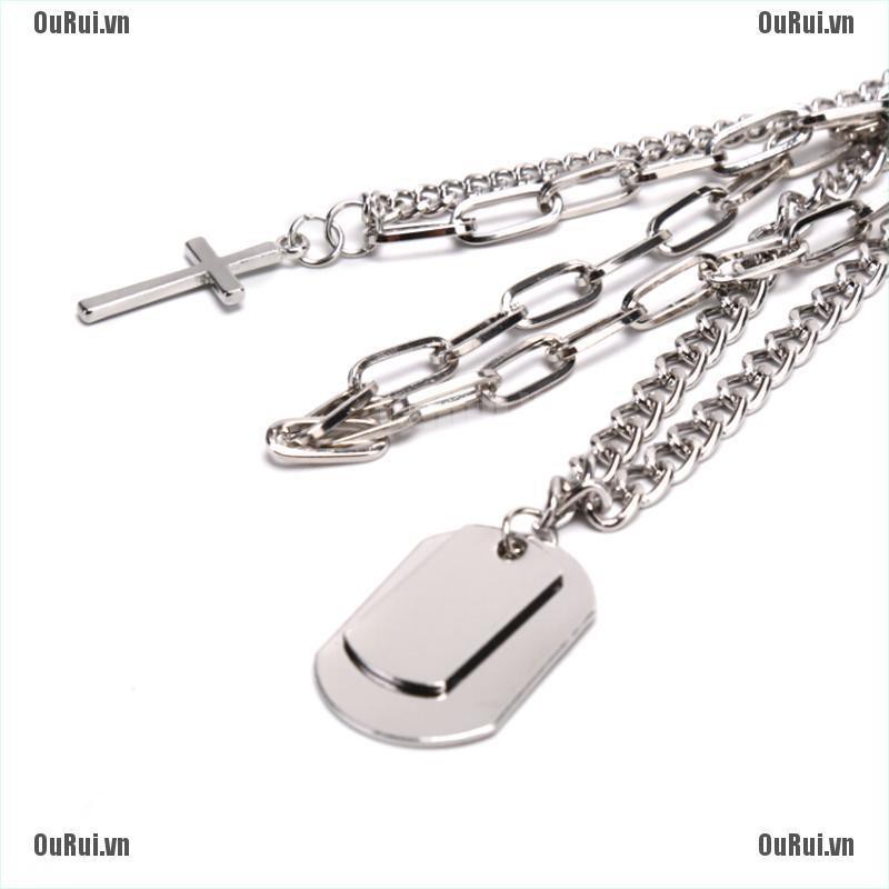 Dây chuyền kim loại mặt thánh giá kiểu dáng thời trang