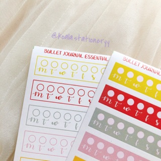 Bullet Journal Sticker - Habit tracker