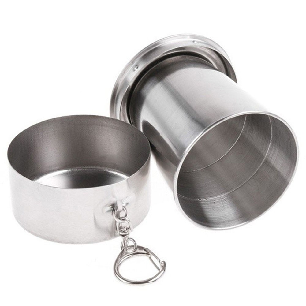 Cốc gấp inox mini bỏ túi 75ml