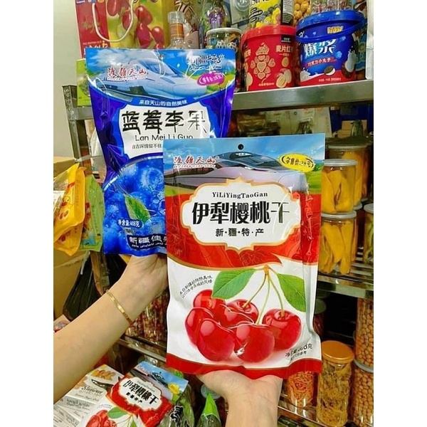 Ô mai việt quất,ô mai chery 428g