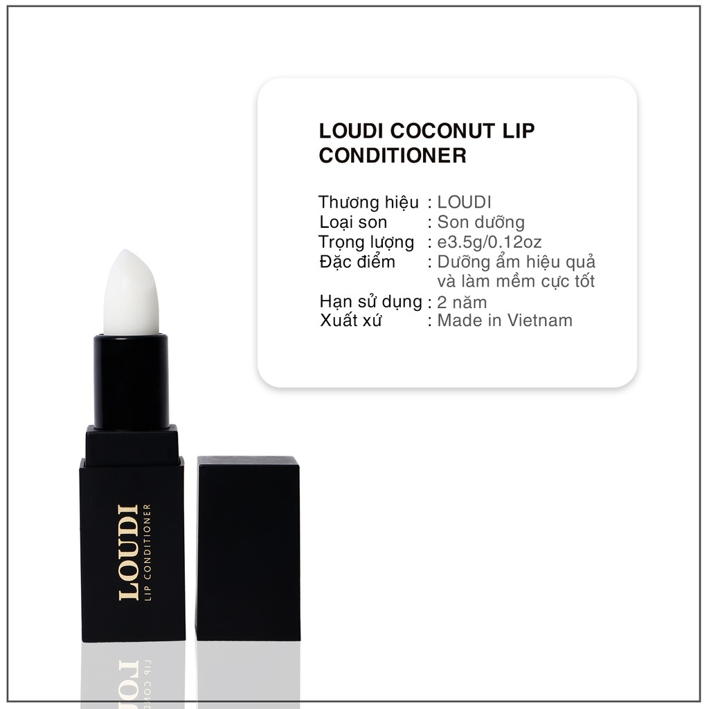 Son dưỡng môi Loudi Coconut Lip Conditioner D101 3.5g chính hãng