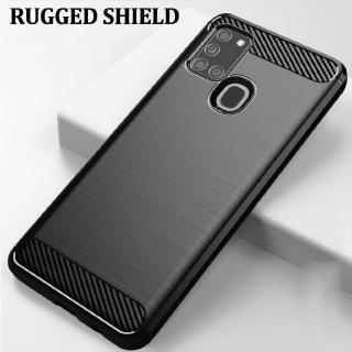 Ốp điện thoại sợi carbon chống sốc cao cấp cho Samsung Galaxy A21s