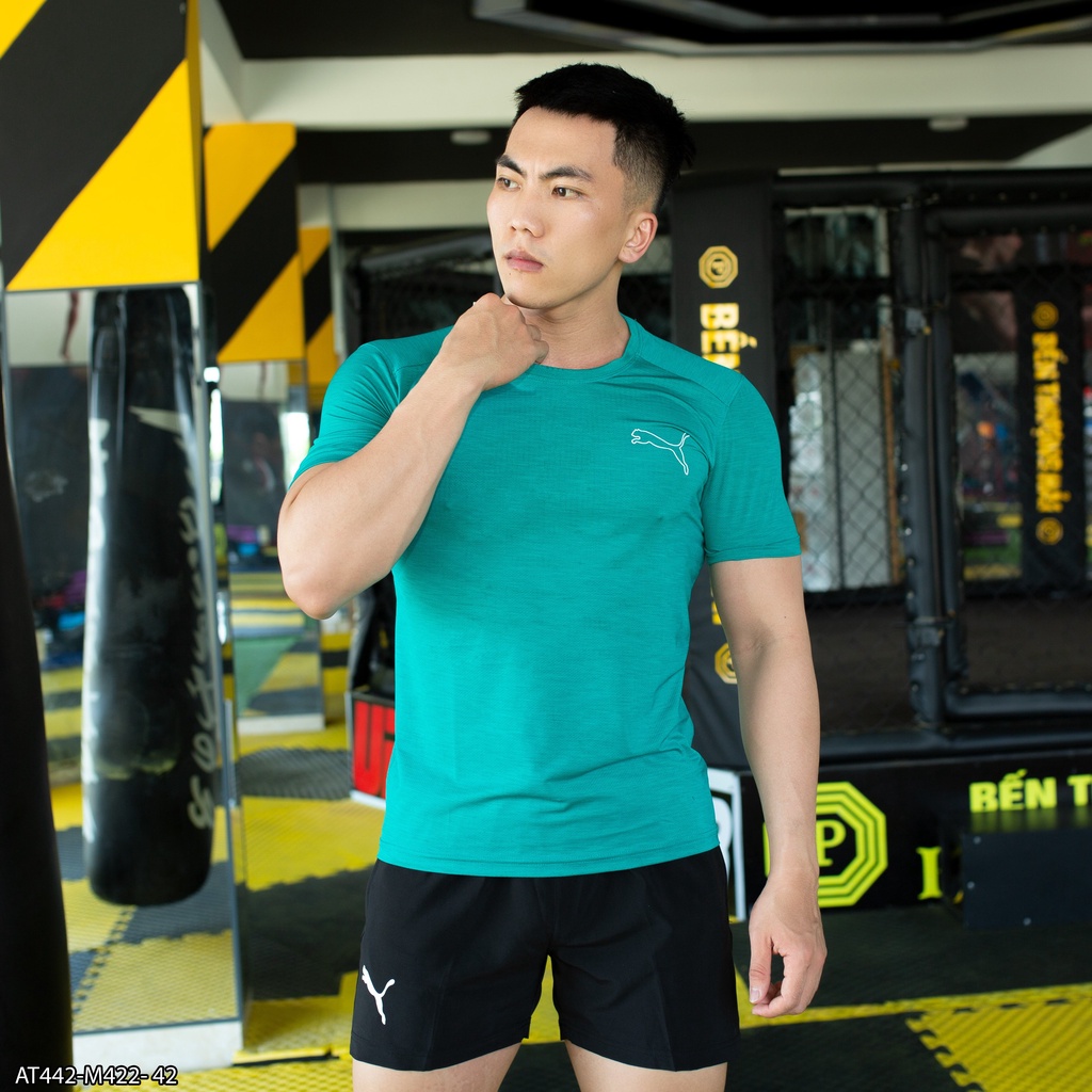 ÁO THUN THỂ THAO PU.MA  AT442 - THỜI TRANG NAM VNXK