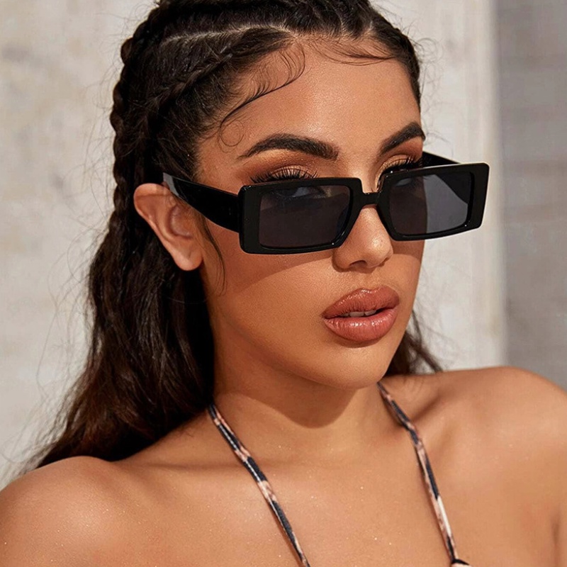 Kính mát gọng vuông chống tia UV400 thời trang sành điệu trẻ trung cho nam và nữ