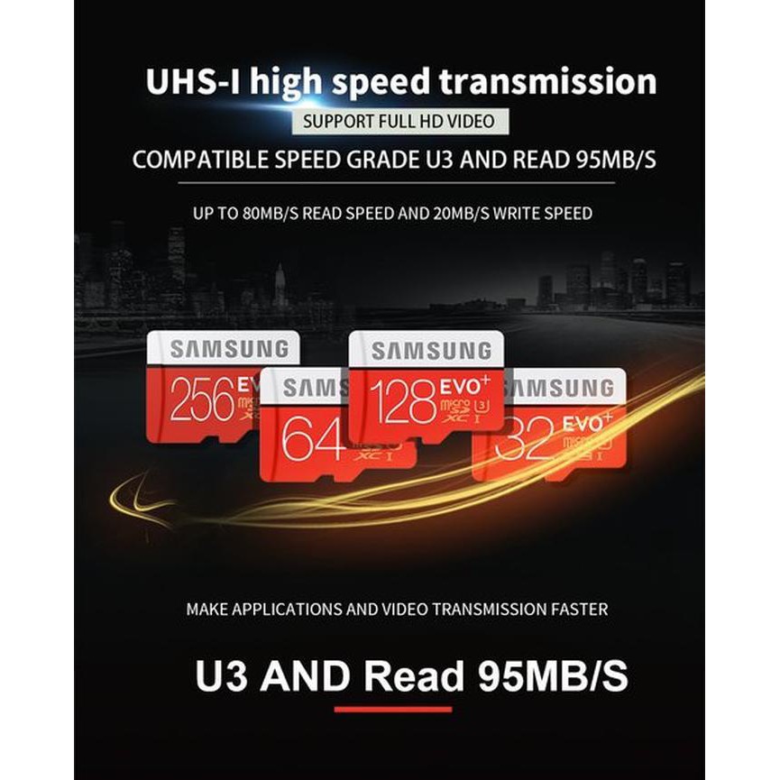 Thẻ Nhớ Samsung 64 128gb 256gb 80mb-s Ultra Micro Sd Micro Sdhc Class 10 Tf | BigBuy360 - bigbuy360.vn