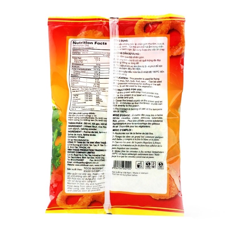 Bột Chiên Xù Vĩnh Thuận gói 100g