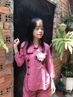 Áo lam đi chùa# đồ đi chùa # sẩm xen vẽ