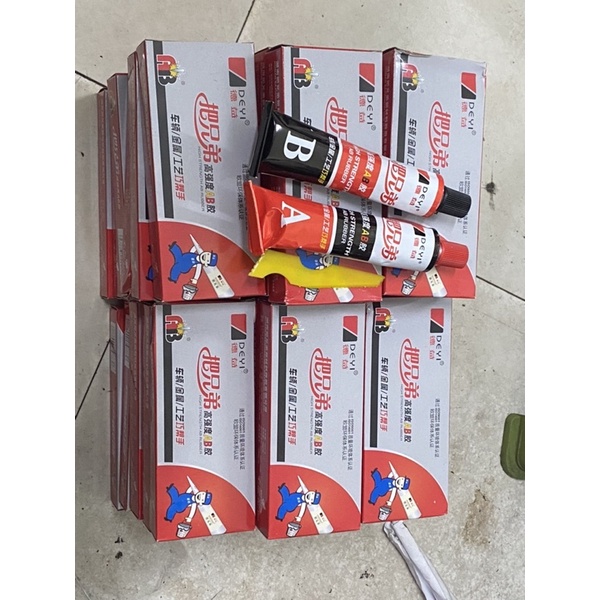 Keo AB siêu nhanh khô Deyi siêu cứng 80g