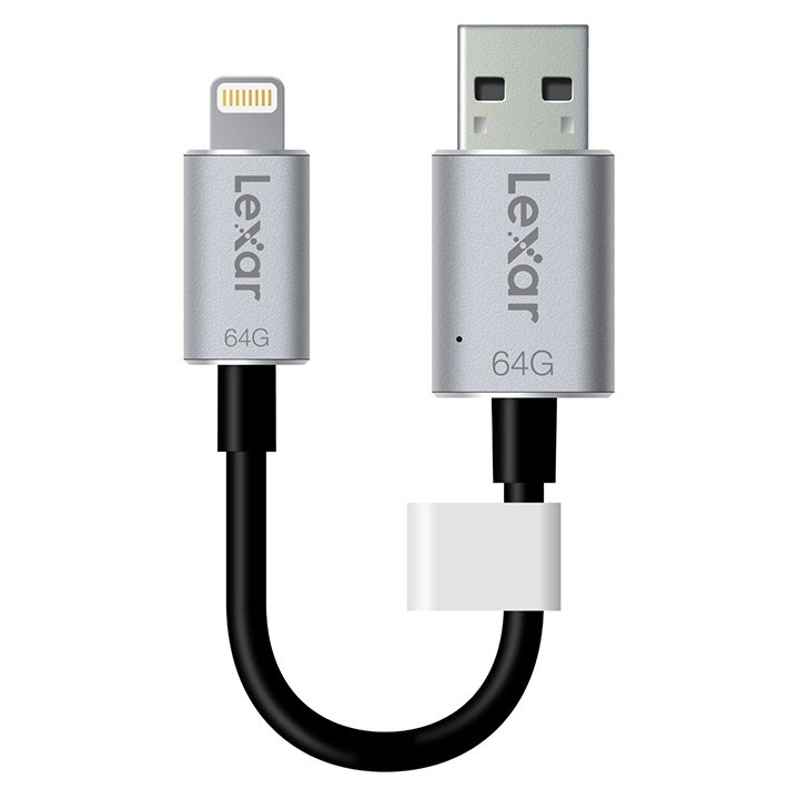 USB OTG iPhone Lightning 64GB Lexar Jumpdrive C25i 130Mb/s