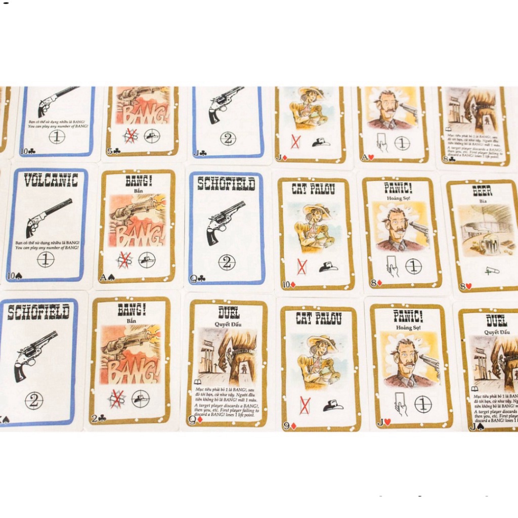 BANG! : phiên bản Cơ Bản Board Game - Cuộc đấu súng miền viễn tây
