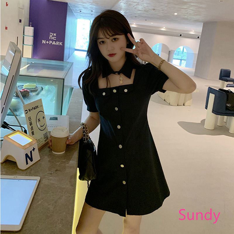 Đầm Đen Tay Phồng Thời Trang Mùa Hè Ngọt Ngào Cho Nữ | BigBuy360 - bigbuy360.vn