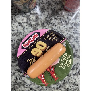 mì kokomi ly 90gam có cây chả tôm 25gam(thùng 24 ly)