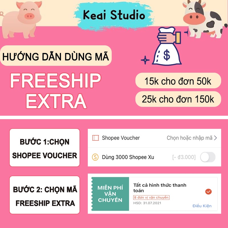 Túi đựng băng vệ sinh chống thấm nước phong cách Hàn Quốc, túi đa ngăn tiện ích Q3 ins Keai Studio