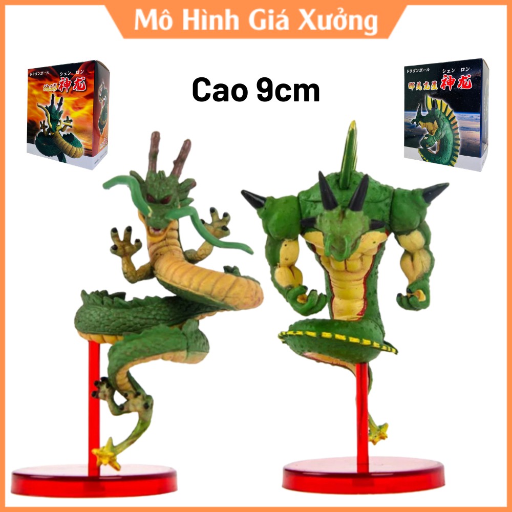 Mô hình Rồng Shenron và Porunga - Cao 9cm , Có Thể Làm Móc Chìa Khóa - Tượng Figure Songoku Dragonball