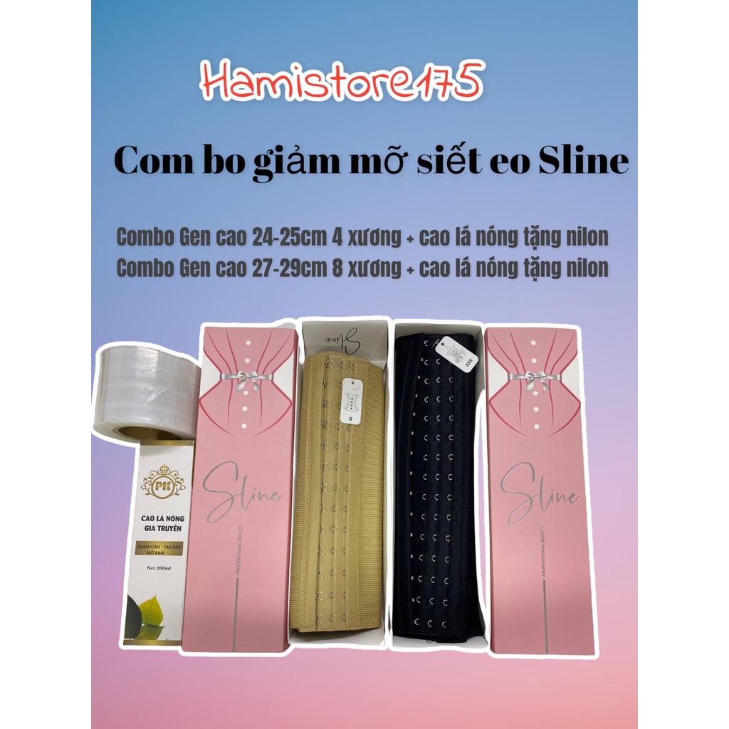 (CHÍNH HÃNG) COMBO Gen Sline và Cao tặng kèm cuộn quấn