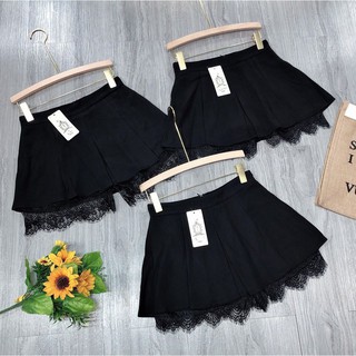 Quần Short Giả Chân Váy Phối Ren