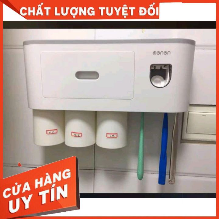 Bộ Nhả Kem Đánh Răng Tự Động, Kệ Để Đồ Phòng Tắm Cao Cấp