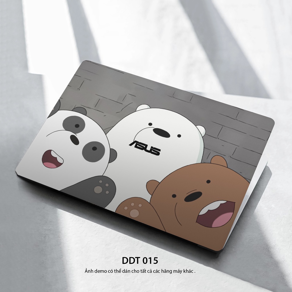 Miếng Dán Laptop Mẫu Chủ Đề WeBarBear Siêu Dễ Thương