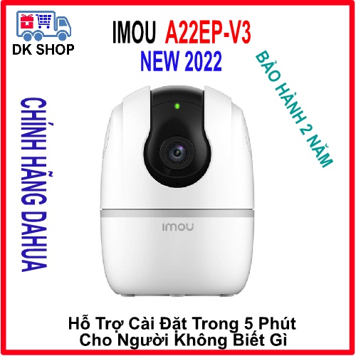 [Chính Hãng] Camera Ip Wifi (Dahua) Imou A2 - A22EP-V3 2.0MP 1080P - Mới Tốt Hơn A22EP Cũ và TA22CP - Xoay 360 Độ.