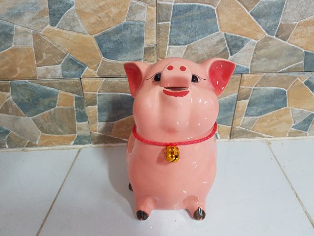 [ Size 2 ]Lợn ăn tiền gốm sứ cao cấp