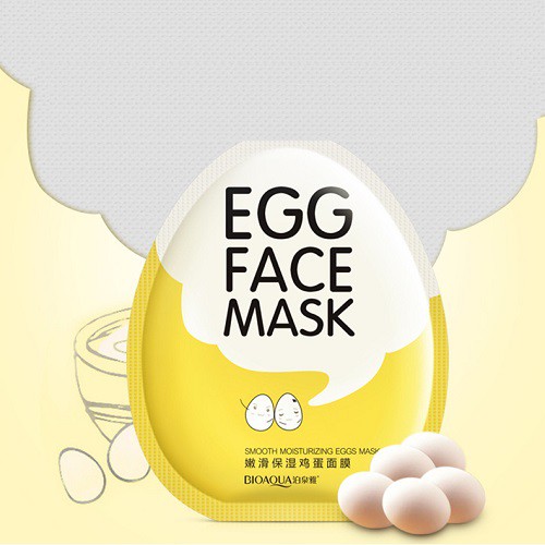 Mặt nạ Trứng Egg Face Mask giúp Trắng da Cấp ẩm Mờ thâm Se khít lỗ chân lông của Bioaqua