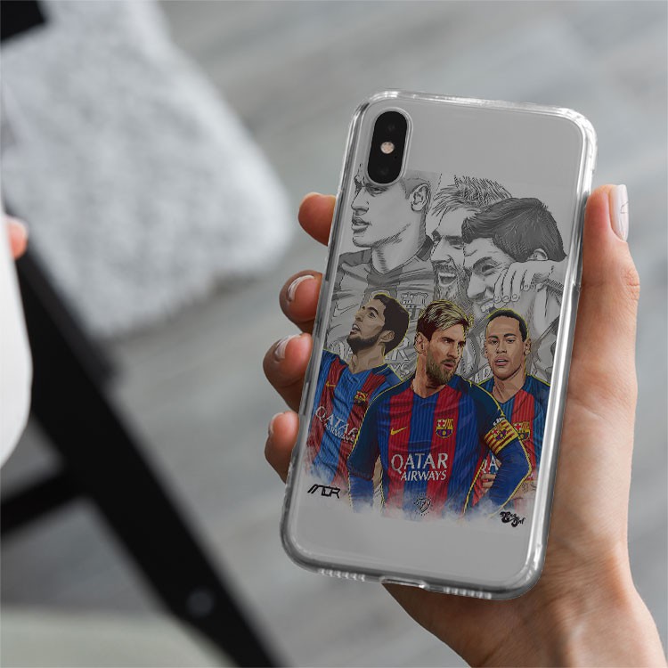 Ốp lưng Suarez Messi Neymar Barcelona cho Iphone 5 6 7 8 Plus 11 12 Pro Max X Xr BAR20210061