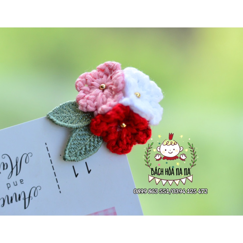 diy Kẹp Tóc Hình Hoa Kiểu Hàn Quốc Xinh Xắn Cho Nữ/ diy tự móc hoa làm handmade/ kit làm cài áo hoa tú cầu/ nana shop