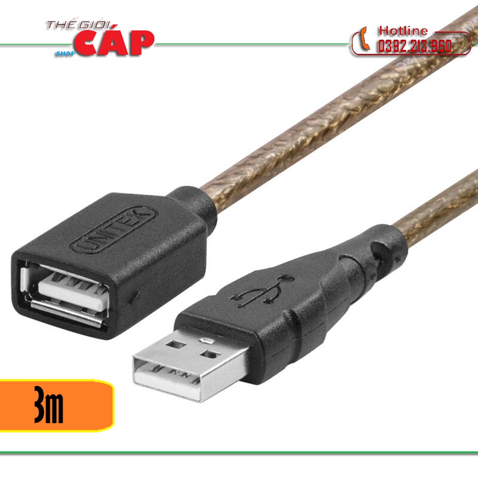 Dây nối dài Usb Unitek 3M Y-417A