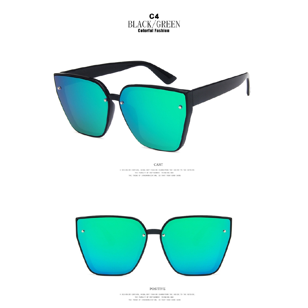 Mắt kính tròng vuông UV 400 phong cách xinh xắn trẻ trung Samjune