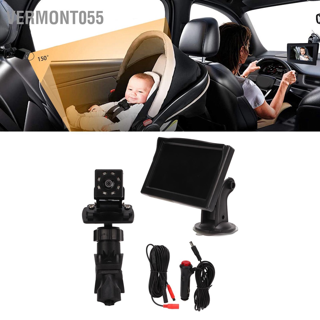Có thể bán buôn Màn hình ghế ngồi ô tô cho bé 5 inch HD DC 12V Chống thấm nước phía sau Máy ghi xe tải SUV Vermont055 Hàng giao ngay