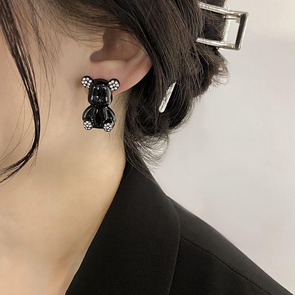 Bông Tai Hình Gấu Hoạt Hình Vui Nhộn Đáng Yêu|Khuyên Tai Hợp Kim Phong Cách Hàn Quốc Cho Nữ