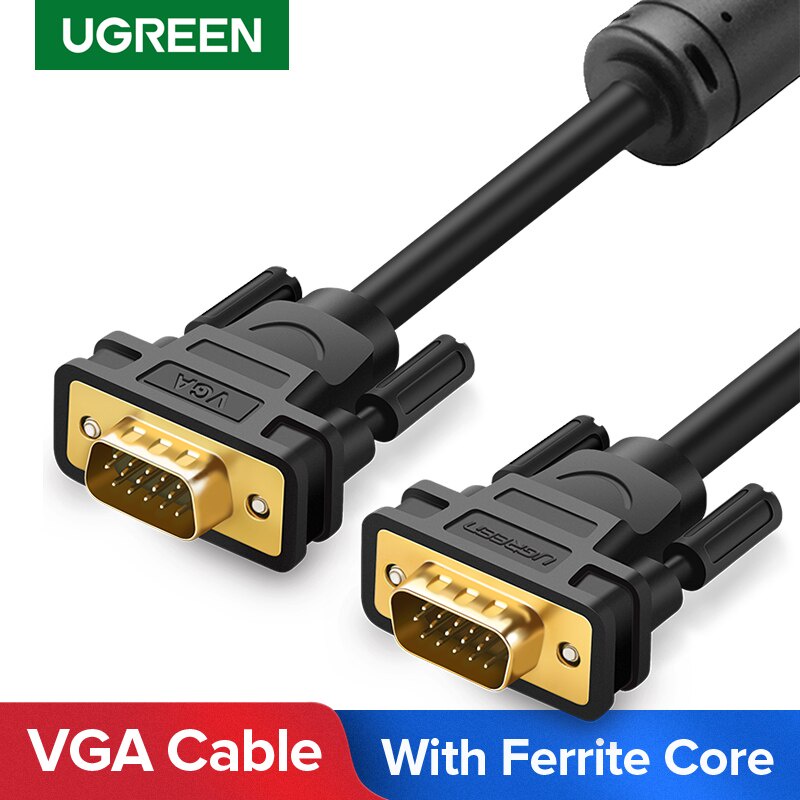 [Mã ELHACE giảm 4% đơn 300K] Cáp VGA Chính hãng Ugreen 11630 11646 11631 11632 11633 VG101 (15 Chân Đồng Cao Cấp)