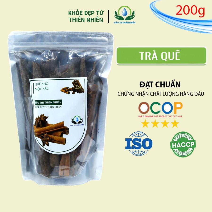 Trà vỏ quế khô Mộc Sắc 200g, hạ đường huyết, ngừa sâu răng của Siêu Thị Thiên Nhiên