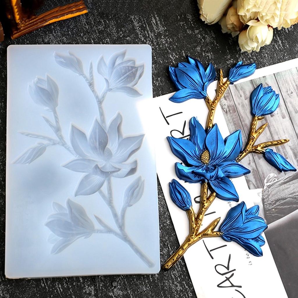 Khuôn Làm Đất Sét Thủ Công Hình Cành Hoa Thanh Lịch