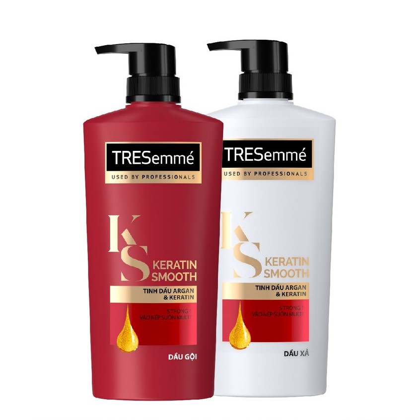 🌸🌸Combo Dầu Gội Dầu Xả Tresemme Keratin Smooth - Chính Hãng