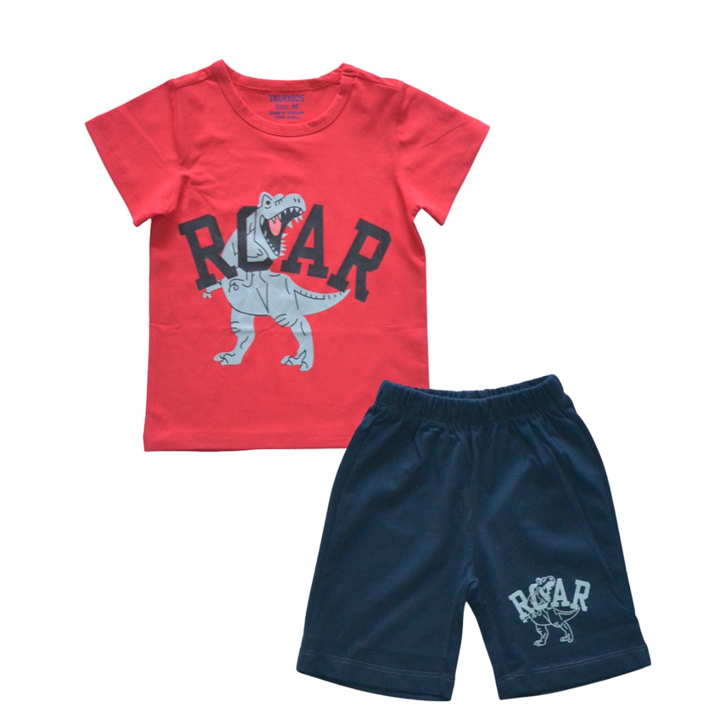 Đồ bộ bé trai khủng long Roar TrueKids hàng xuất