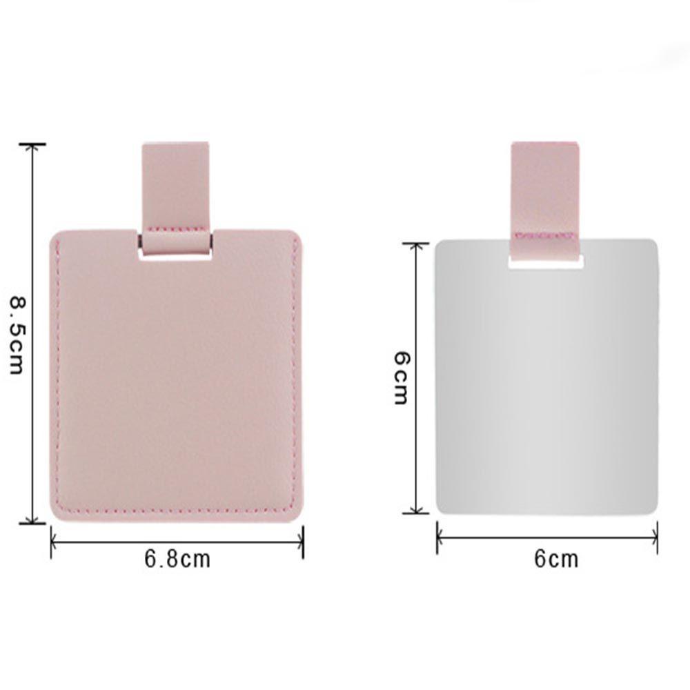 Gương Trang Điểm Gấp Gọn Bằng Da PU Siêu Mỏng Tiện Dụng
