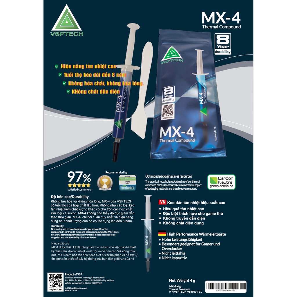 Keo tản nhiệt hiệu năng cao MX4 thermal compound