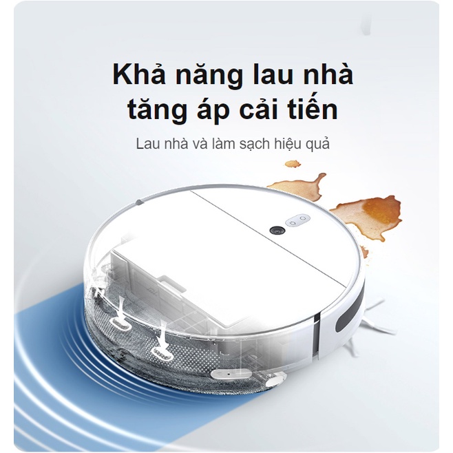 Robot hút bụi Xiaomi Vacuum Mop 2 10.000 lần rung/phút, lau nhà nhanh sạch vượt trội - Hàng chính hãng