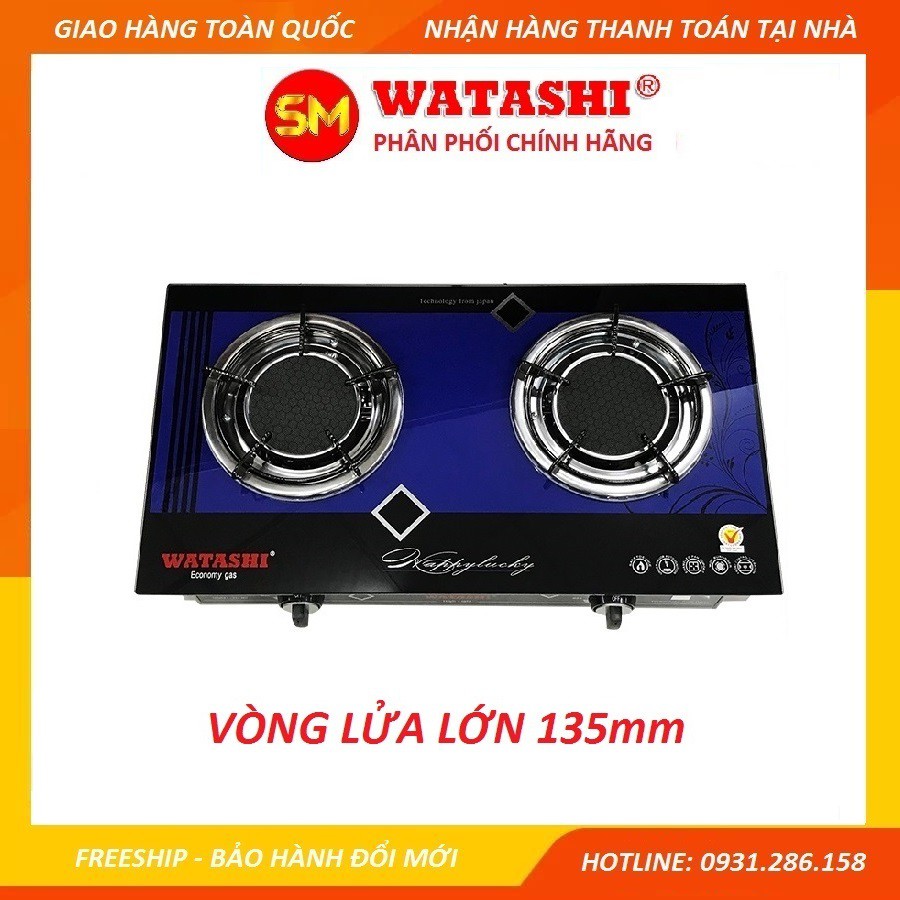 [Tặng Dây Gas Inox] Bếp GAS Hồng Ngoại WATASHI WA-913 Tiết Kiệm Gas - điếu gang - đầu đốt lớn 130mm