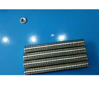 Nam châm viên đất hiếm 12x3 lỗ 4mm